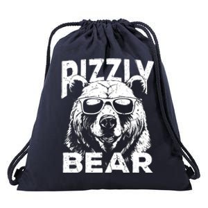 Rizzly Bear Cool Bear Wearing Sunglasses Rizz For Boy Drawstring Bag