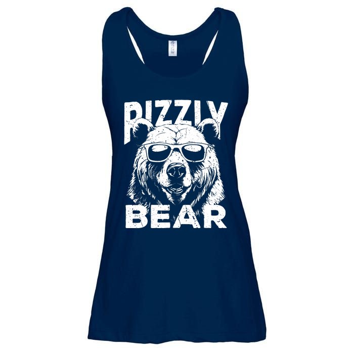 Rizzly Bear Cool Bear Wearing Sunglasses Rizz For Boy Ladies Essential Flowy Tank