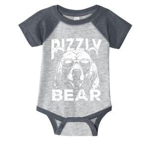 Rizzly Bear Cool Bear Wearing Sunglasses Rizz For Boy Infant Baby Jersey Bodysuit