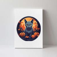 Russian Blue Cat Halloween Pumpkin Love Cats Canvas