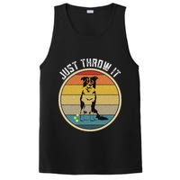 Retro Border Collie Lover Just Throw It Border Collie Mom PosiCharge Competitor Tank