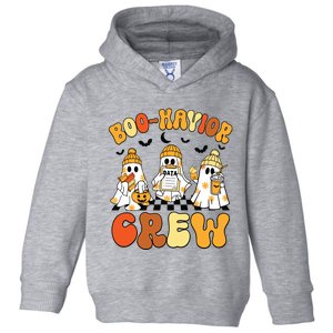 Retro Boohavior Crew Behavior Analyst Halloween Aba Rbt Toddler Hoodie