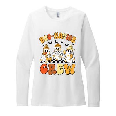 Retro Boohavior Crew Behavior Analyst Halloween Aba Rbt Womens CVC Long Sleeve Shirt