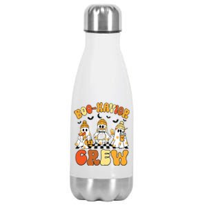 Retro Boohavior Crew Behavior Analyst Halloween Aba Rbt Stainless Steel Insulated Water Bottle