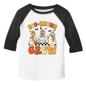 Retro Boohavior Crew Behavior Analyst Halloween Aba Rbt Toddler Fine Jersey T-Shirt