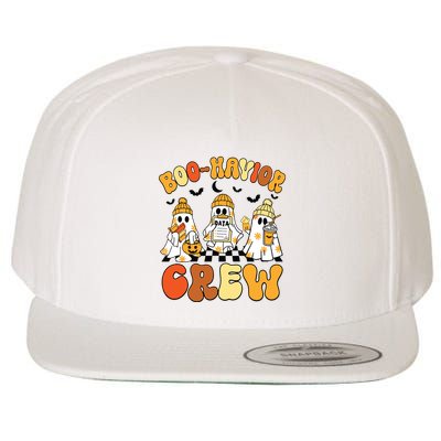 Retro Boohavior Crew Behavior Analyst Halloween Aba Rbt Wool Snapback Cap