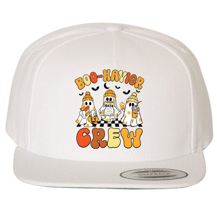 Retro Boohavior Crew Behavior Analyst Halloween Aba Rbt Wool Snapback Cap