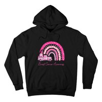 Rainbow Breast Cancer Awareness Pink Gnomes Truck Hoodie