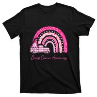 Rainbow Breast Cancer Awareness Pink Gnomes Truck T-Shirt