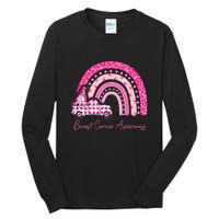 Rainbow Breast Cancer Awareness Pink Gnomes Truck Tall Long Sleeve T-Shirt