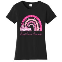 Rainbow Breast Cancer Awareness Pink Gnomes Truck Women's T-Shirt