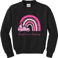 Rainbow Breast Cancer Awareness Pink Gnomes Truck Kids Sweatshirt