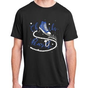 Royal Blue Chucks And Pearls Adult ChromaSoft Performance T-Shirt