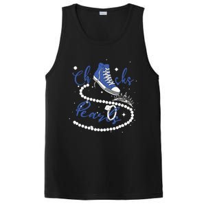 Royal Blue Chucks And Pearls PosiCharge Competitor Tank