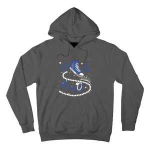 Royal Blue Chucks And Pearls Hoodie