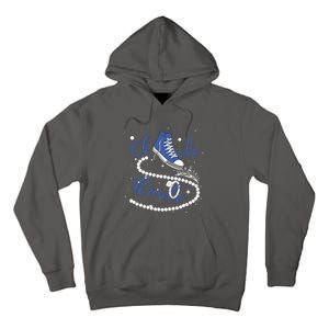 Royal Blue Chucks And Pearls Tall Hoodie