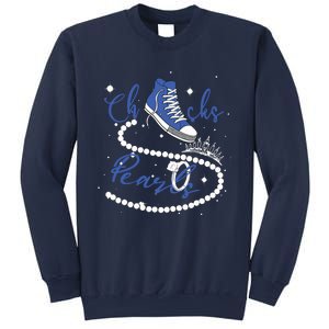 Royal Blue Chucks And Pearls Sweatshirt