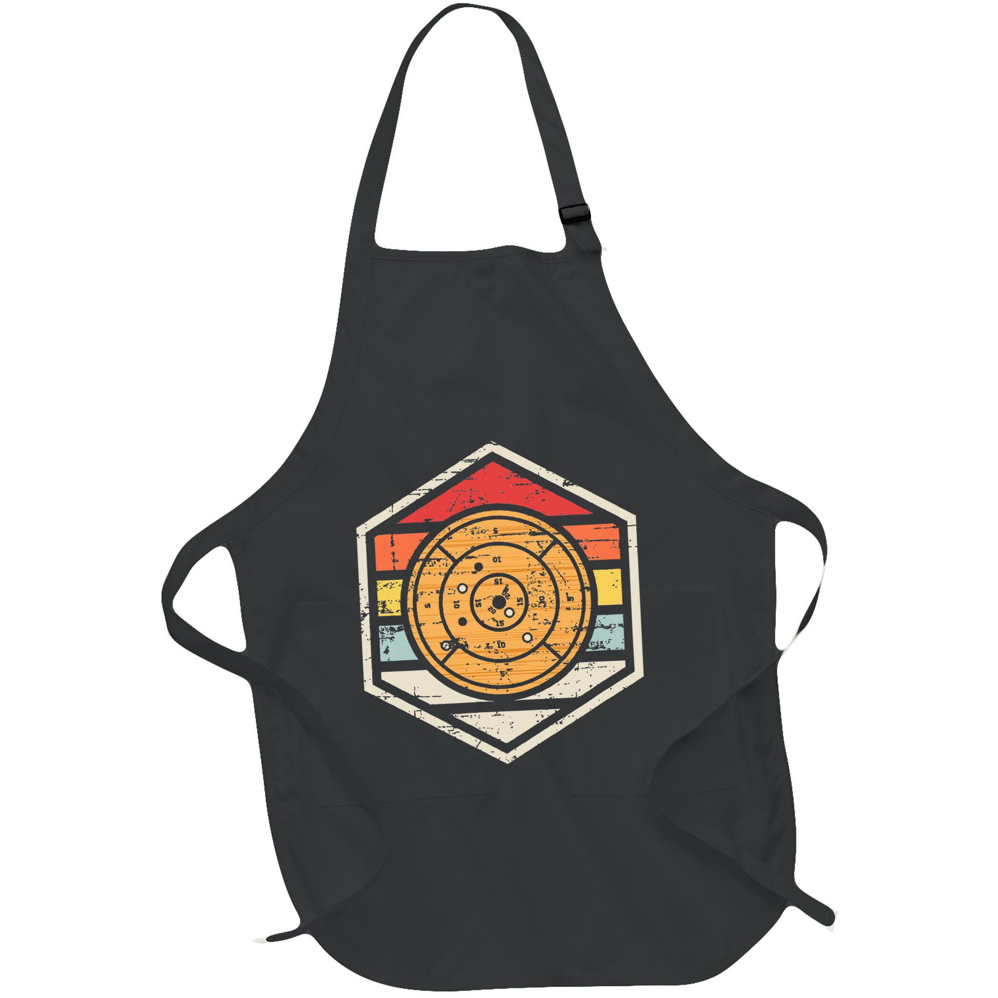 Retro Badge Crokinole Board Apron