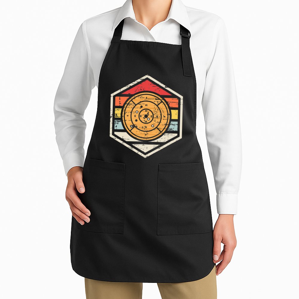 Retro Badge Crokinole Board Apron