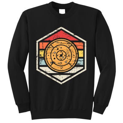 Retro Badge Crokinole Board Sweatshirt