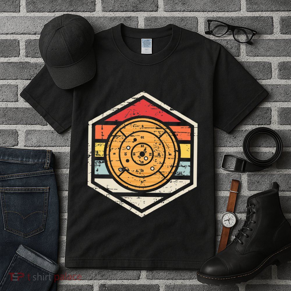 Retro Badge Crokinole Board Tall T-Shirt
