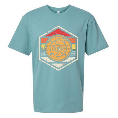 Retro Badge Crokinole Board Sueded Cloud Jersey T-Shirt