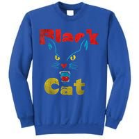 Retro Black Cat Retro Fireworks Vintage Halloween Sweatshirt