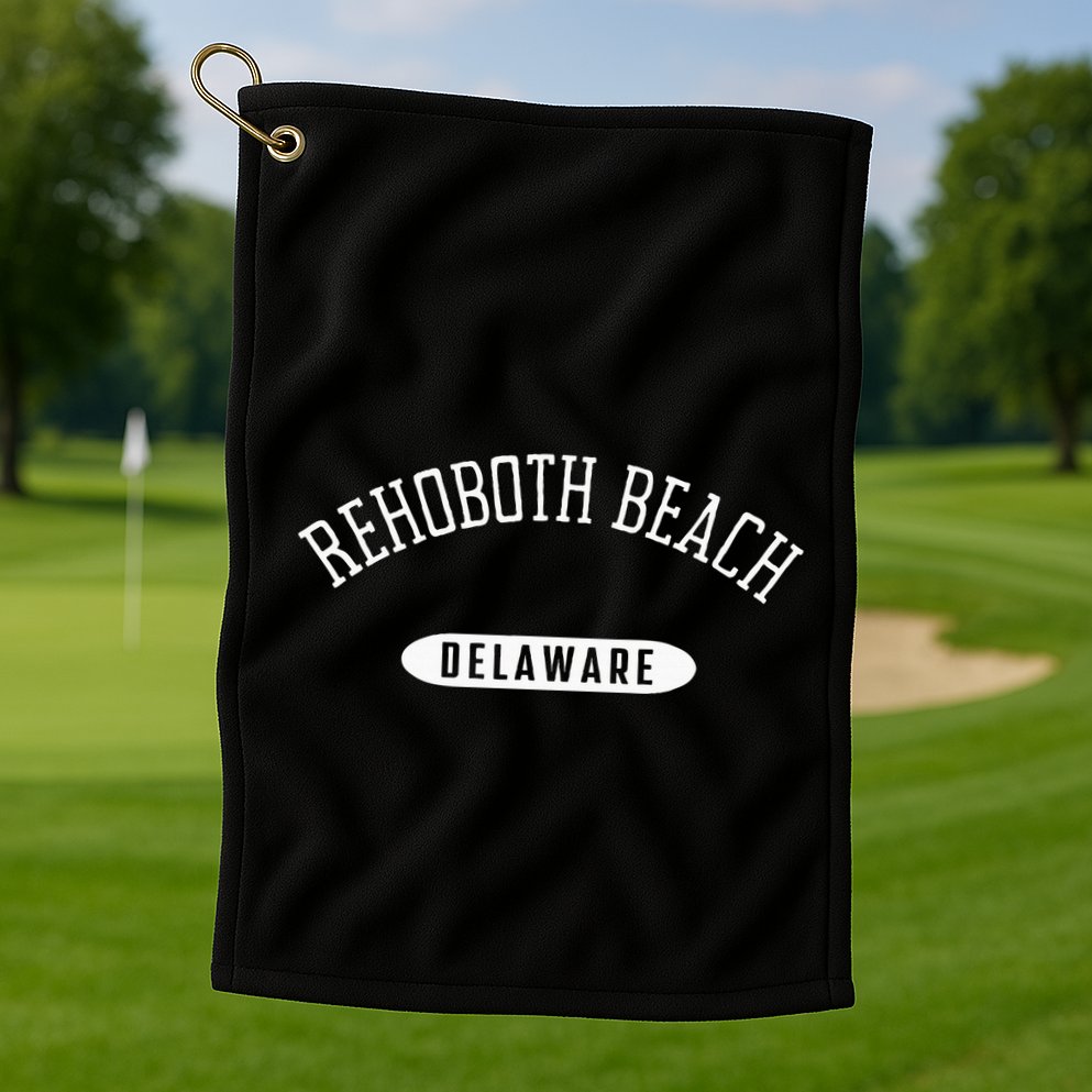 Rehoboth Beach Classic Style Rehoboth Beach Delaware Golf Towel