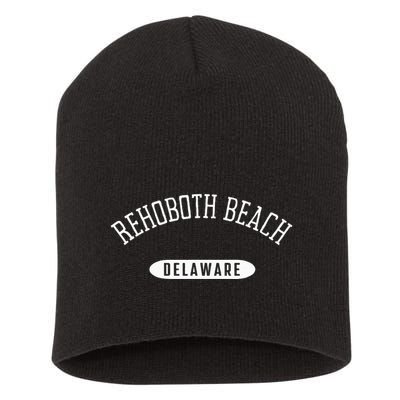 Rehoboth Beach Classic Style Rehoboth Beach Delaware Short Acrylic Beanie