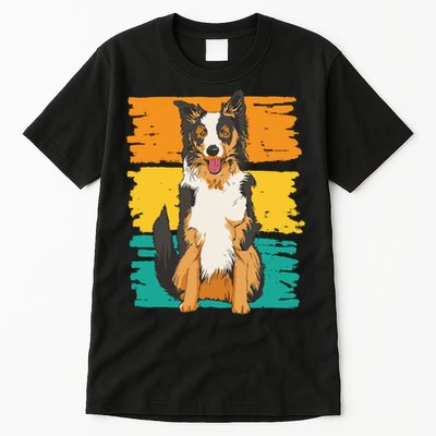 Retro Border Collie Tall T-Shirt