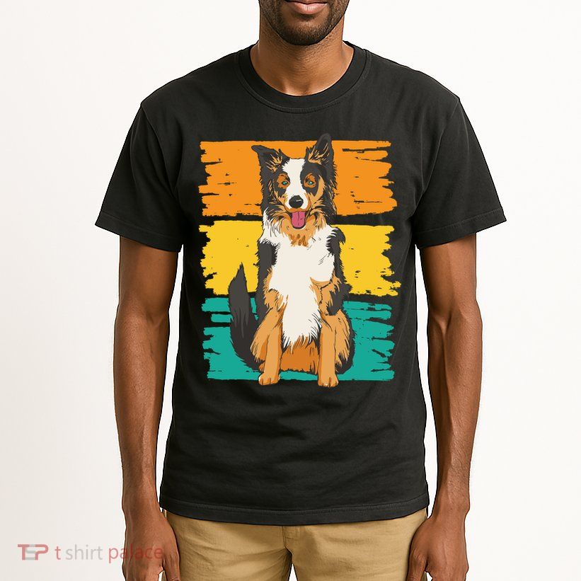 Retro Border Collie Tall T-Shirt