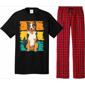 Retro Border Collie Pajama Set