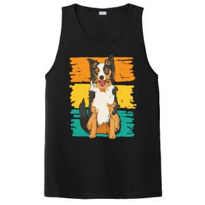 Retro Border Collie PosiCharge Competitor Tank