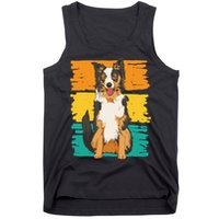 Retro Border Collie Tank Top