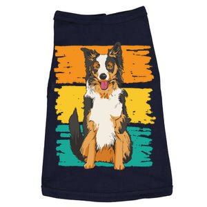 Retro Border Collie Doggie Tank