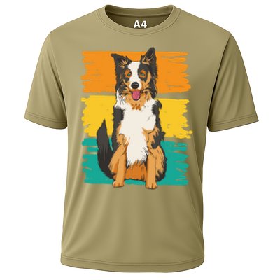 Retro Border Collie Performance Shirt