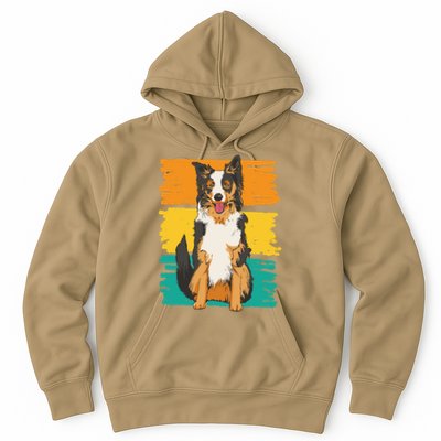 Retro Border Collie Hoodie