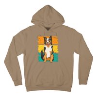 Retro Border Collie Hoodie