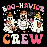 Retro Boohavior Crew Behavior Analyst Halloween Aba Rbt Gift Button