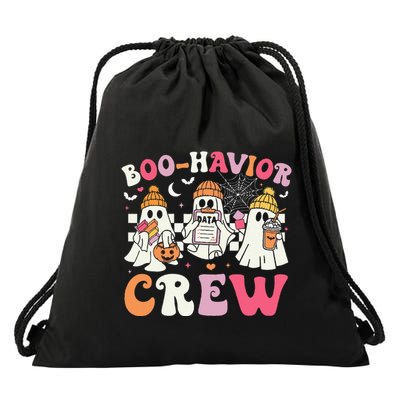 Retro Boohavior Crew Behavior Analyst Halloween Aba Rbt Gift Drawstring Bag