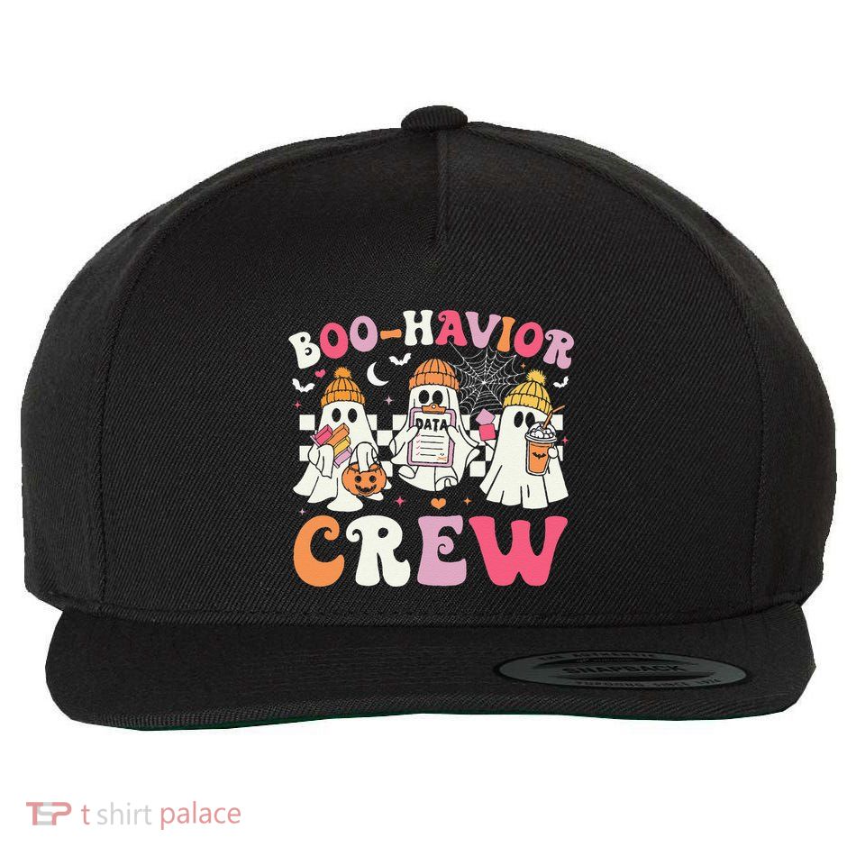 Retro Boohavior Crew Behavior Analyst Halloween Aba Rbt Gift Wool Snapback Cap