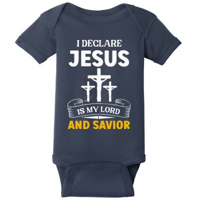 Religious Bible Church Jesus Is My Lord And Savior Baby Bodysuit