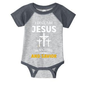 Religious Bible Church Jesus Is My Lord And Savior Infant Baby Jersey Bodysuit