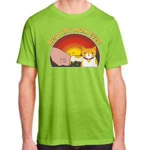 Retro Best Cat Mom Ever Adult ChromaSoft Performance T-Shirt