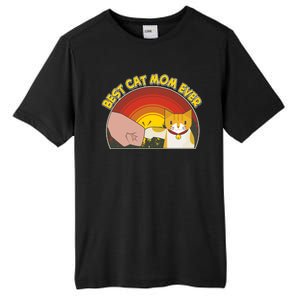 Retro Best Cat Mom Ever Tall Fusion ChromaSoft Performance T-Shirt