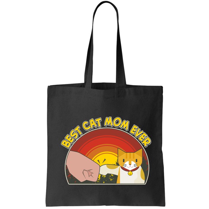 Retro Best Cat Mom Ever Bag