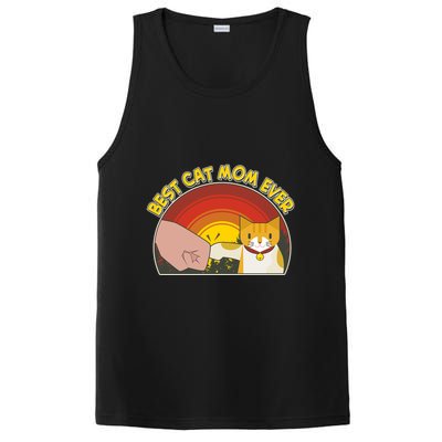 Retro Best Cat Mom Ever PosiCharge Competitor Tank