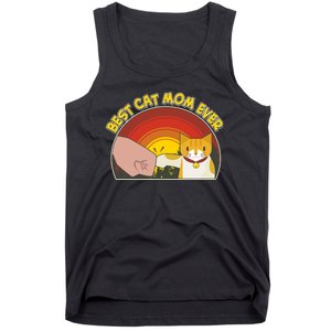 Retro Best Cat Mom Ever Tank Top