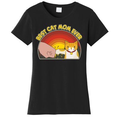 Retro Best Cat Mom Ever Women's T-Shirt