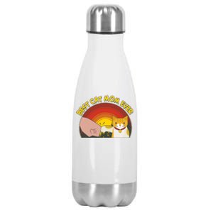 Retro Best Cat Mom Ever Stainless Steel Insulated Water Bottle